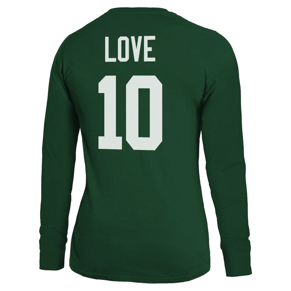 Jordan Love Green Bay Packers Majestic Threads Women's Name & Number Long Sleeve T-Shirt Green | NFL