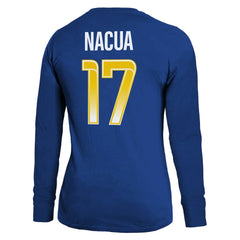Puka Nacua Los Angeles Rams Majestic Threads Women's Player Name & Number Long Sleeve T-Shirt Royal | NFL