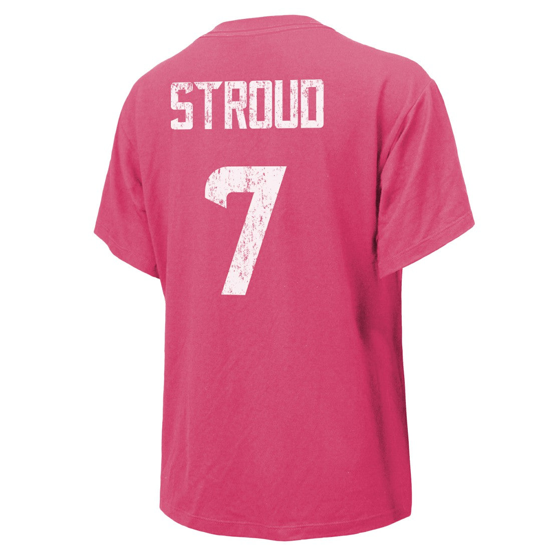 C.J. Stroud Houston Texans Majestic Threads Women's Name & Number T-Shirt Pink | NFL