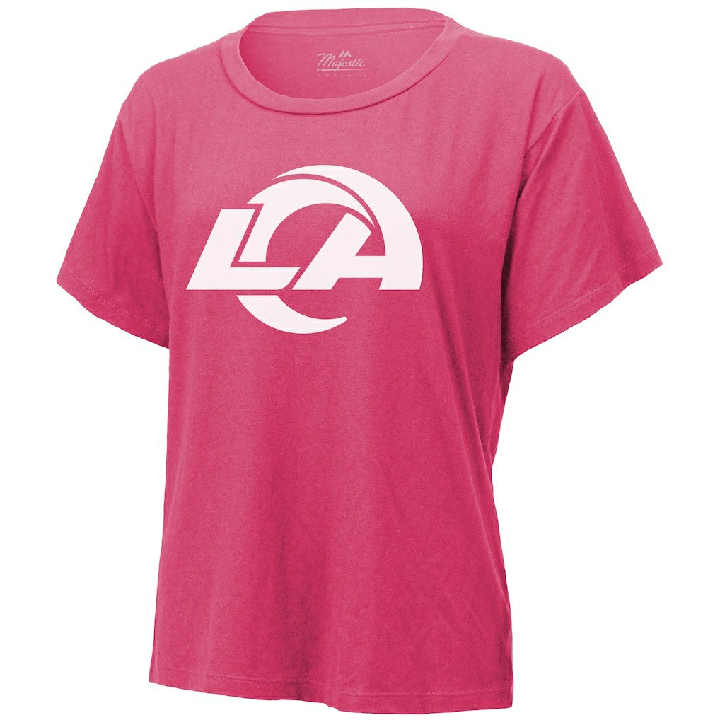 Puka Nacua Los Angeles Rams Majestic Threads Women's Name & Number T-Shirt Pink | NFL