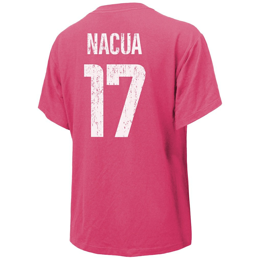 Puka Nacua Los Angeles Rams Majestic Threads Women's Name & Number T-Shirt Pink | NFL
