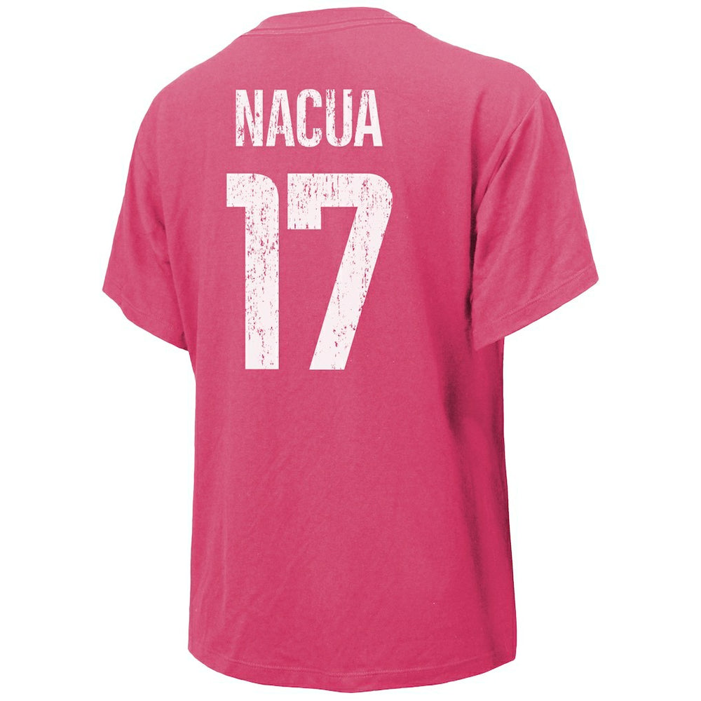 Puka Nacua Los Angeles Rams Majestic Threads Women's Name & Number T-Shirt Pink | NFL