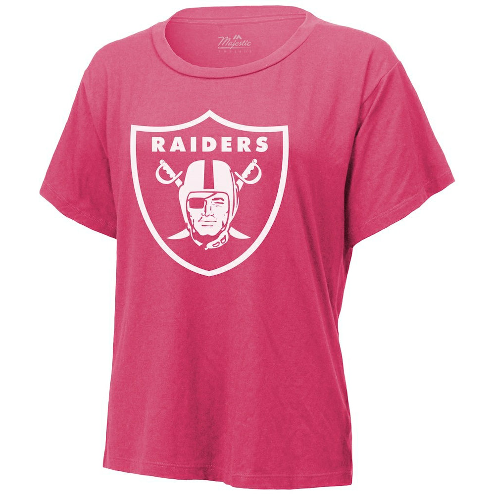 Maxx Crosby Las Vegas Raiders Majestic Threads Women's Name & Number T-Shirt Pink | NFL