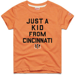 Cincinnati Bengals Homage Youth Just a Kid Tri-Blend T-Shirt Orange | NFL