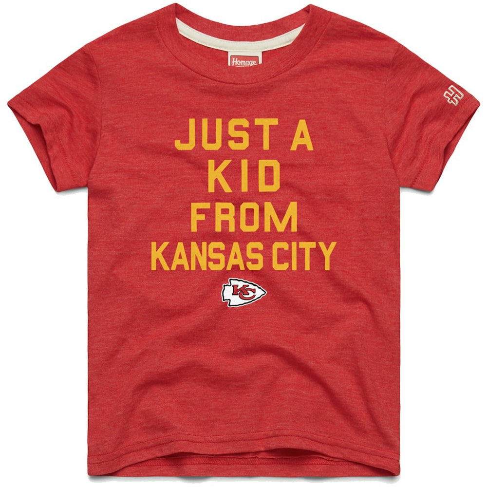 Kansas City Chiefs Homage Youth Just a Kid Tri-Blend T-Shirt Red | NFL
