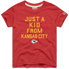 Kansas City Chiefs Homage Youth Just a Kid Tri-Blend T-Shirt Red | NFL
