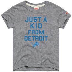 Detroit Lions Homage Youth Just a Kid Tri-Blend T-Shirt Gray | NFL