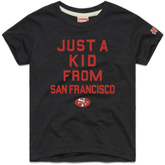 San Francisco 49ers Homage Youth Just a Kid Tri-Blend T-Shirt Black | NFL
