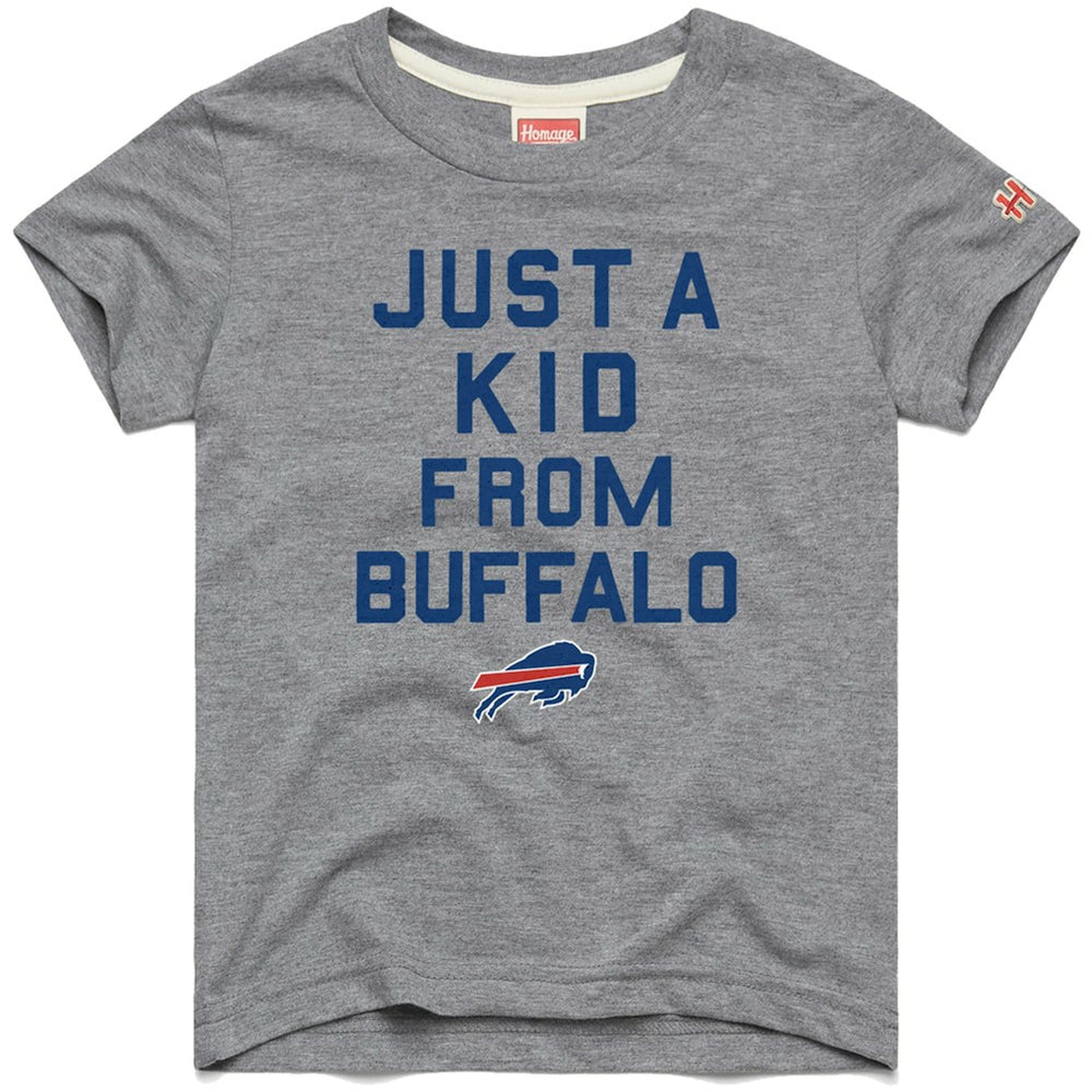 Buffalo Bills Homage Youth Just a Kid Tri-Blend T-Shirt Gray | NFL