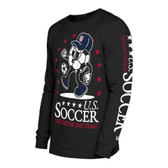 USMNT New Era Old School Sport Long Sleeve T-Shirt Black | New Era Online