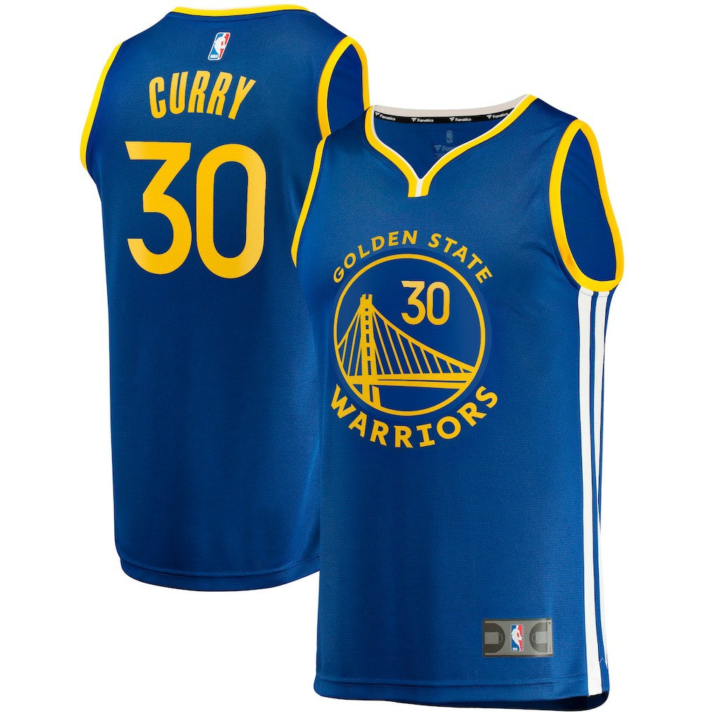 Stephen Curry Golden State Warriors Fast Break Replica Jersey Icon Editi- Royal - NBA