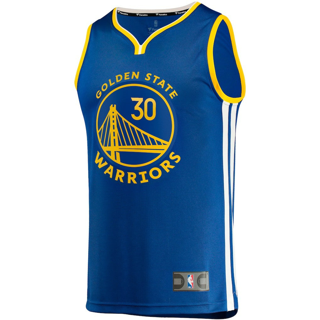 Stephen Curry Golden State Warriors Fast Break Replica Jersey Icon Editi- Royal - NBA