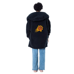 The Best Lounger in the World By Jill Martin Phoenix Suns Unisex Navy Oversized Open-Front Hoodie Sweater - NBA