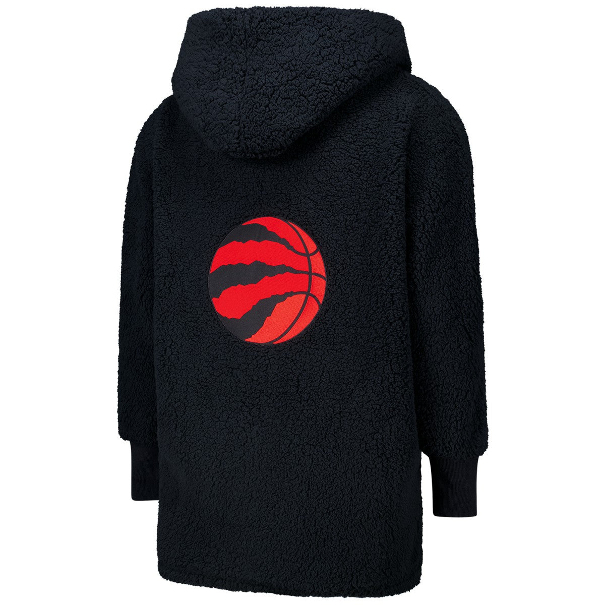 The Best Lounger in the World By Jill Martin Toronto Raptors Unisex Black Oversized Open-Front Hoodie Sweater - NBA