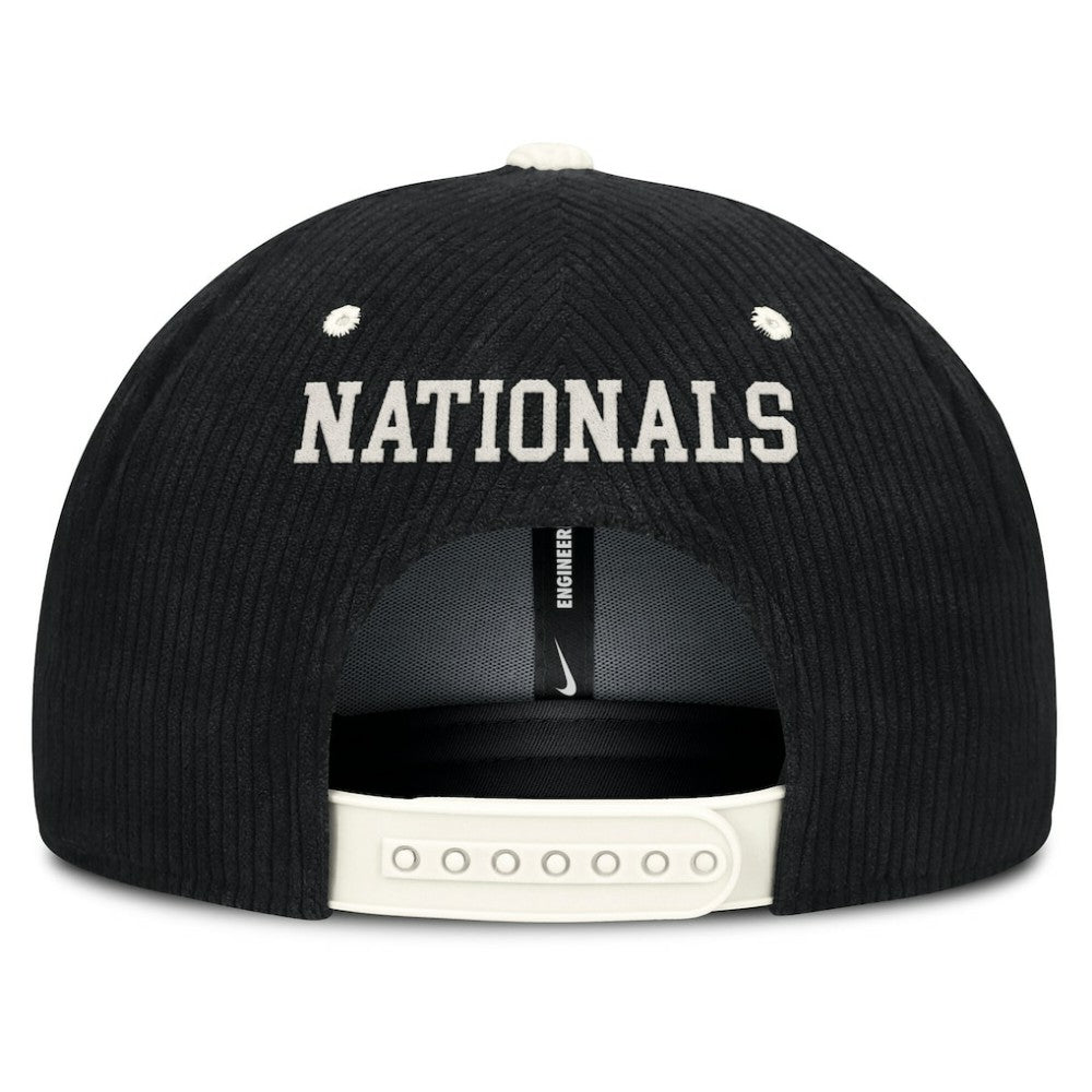 Washington Nationals Nike Pro Corduroy Structured Snapback Hat - MLB