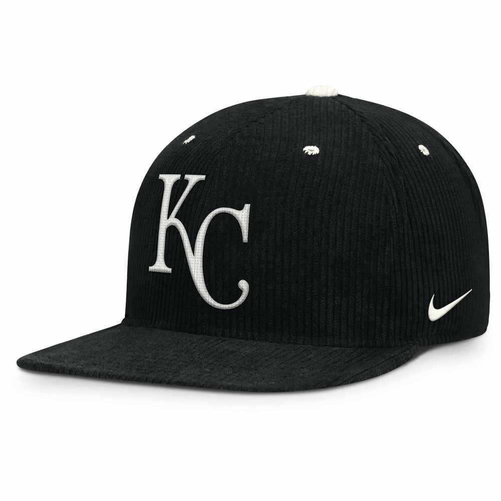 Kansas City Royals Nike Pro Corduroy Structured Snapback Hat - MLB