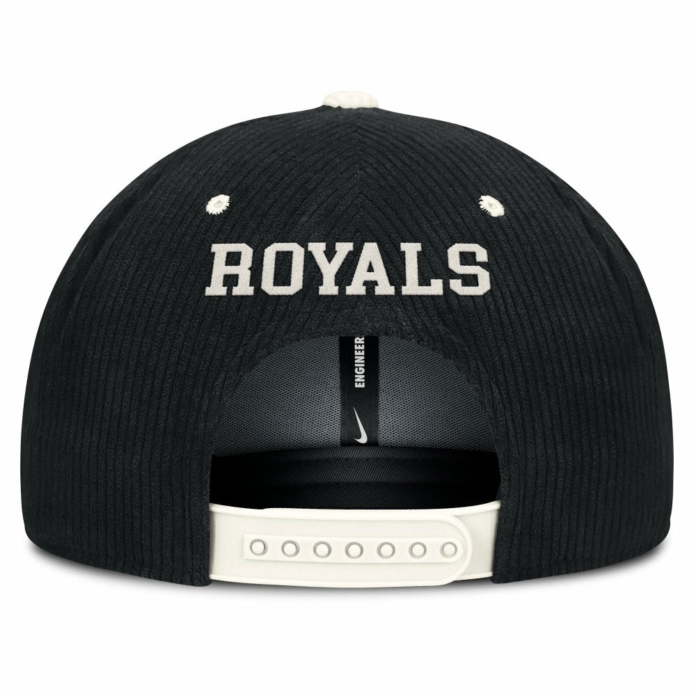 Kansas City Royals Nike Pro Corduroy Structured Snapback Hat - MLB