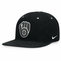 Milwaukee Brewers Nike Pro Corduroy Structured Snapback Hat - MLB