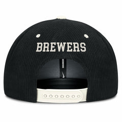 Milwaukee Brewers Nike Pro Corduroy Structured Snapback Hat - MLB