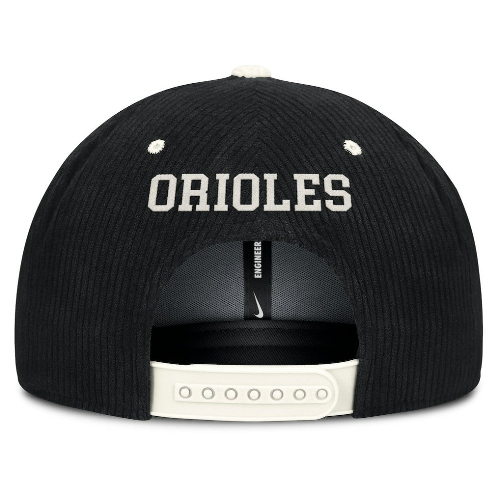 Baltimore Orioles Nike Pro Corduroy Structured Snapback Hat - MLB