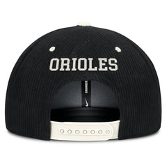 Baltimore Orioles Nike Pro Corduroy Structured Snapback Hat - MLB
