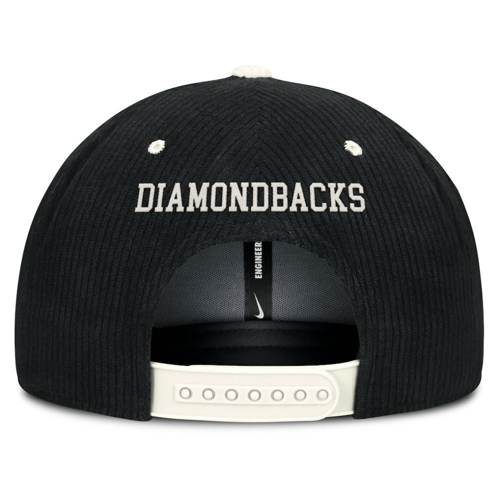 Arizona Diamondbacks Nike Pro Corduroy Structured Snapback Hat - MLB
