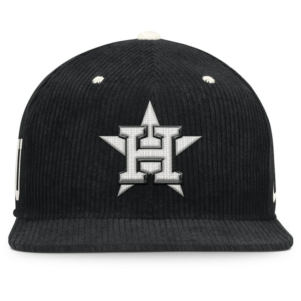 Houston Astros Nike Pro Corduroy Structured Snapback Hat - MLB