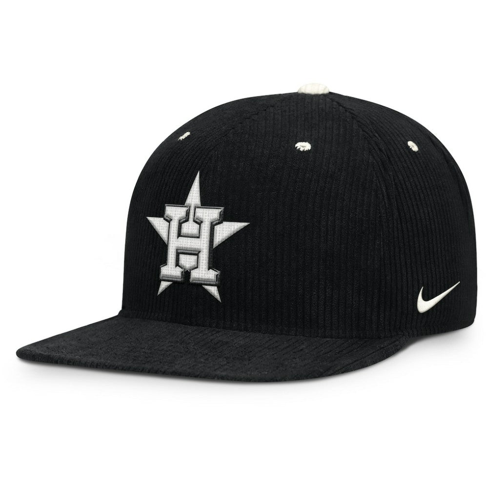 Houston Astros Nike Pro Corduroy Structured Snapback Hat - MLB