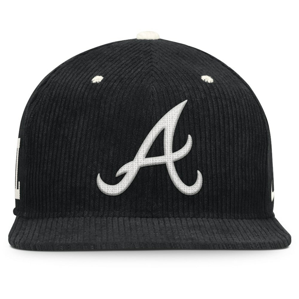 Atlanta Braves Nike Pro Corduroy Structured Snapback Hat - MLB