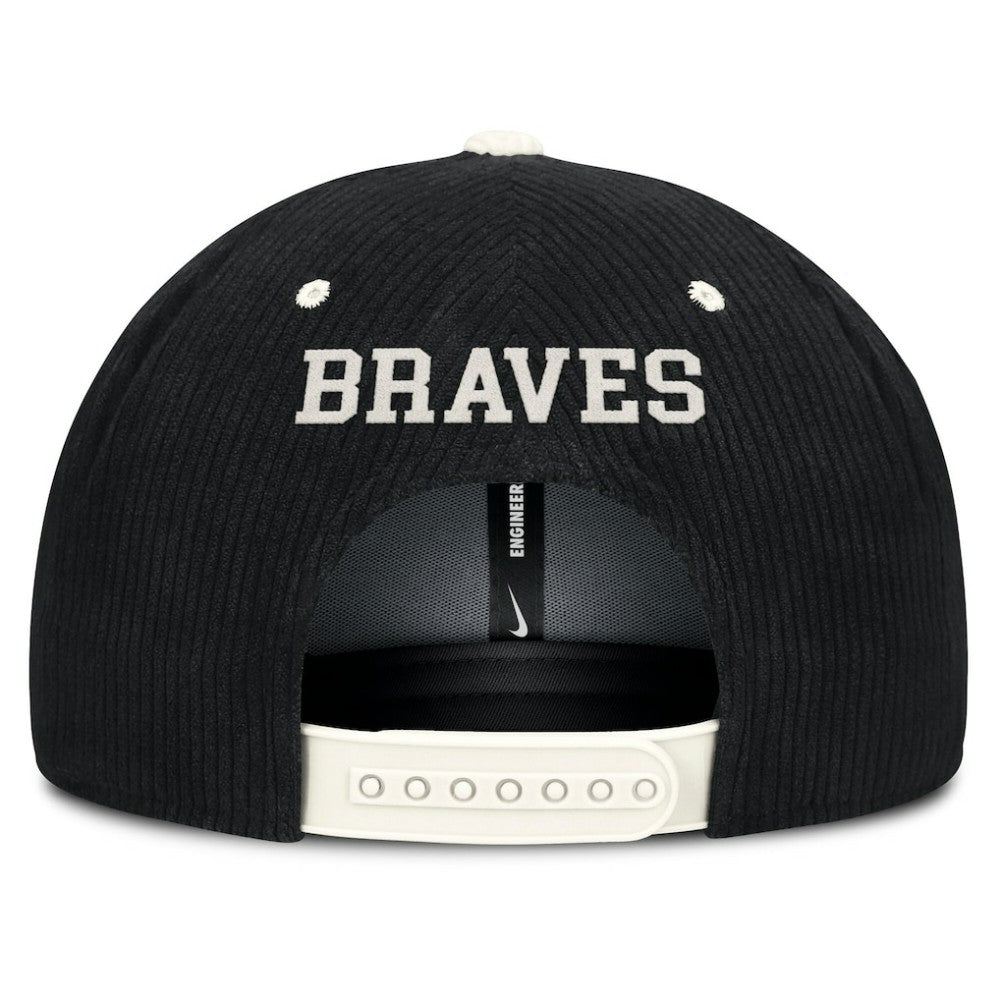 Atlanta Braves Nike Pro Corduroy Structured Snapback Hat - MLB