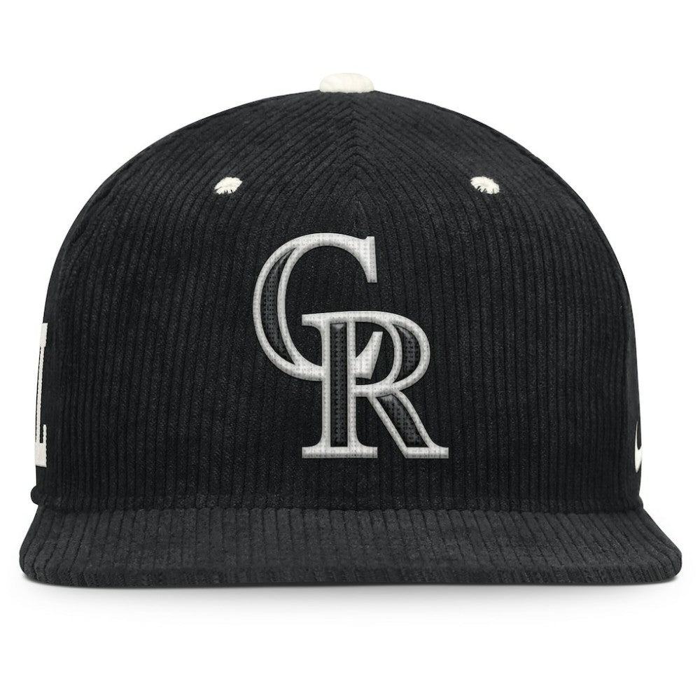 Colorado Rockies Nike Pro Corduroy Structured Snapback Hat - MLB