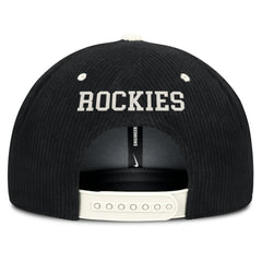 Colorado Rockies Nike Pro Corduroy Structured Snapback Hat - MLB