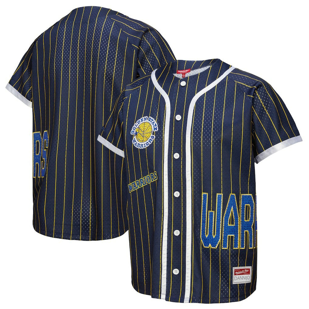 Golden State Warriors x DANNIJO Women's Fashion Baseball Jersey Blue - NBA