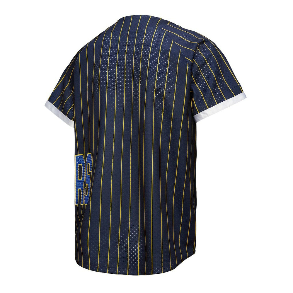 Golden State Warriors x DANNIJO Women's Fashion Baseball Jersey Blue - NBA
