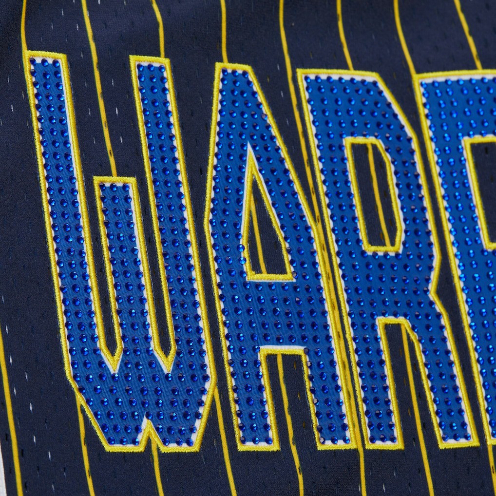Golden State Warriors x DANNIJO Women's Fashion Baseball Jersey Blue - NBA