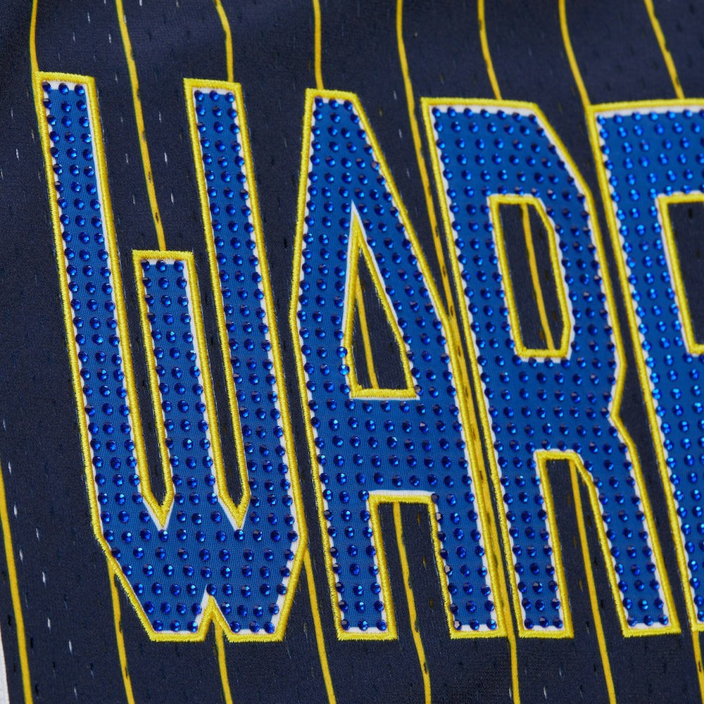 Golden State Warriors x DANNIJO Women's Fashion Baseball Jersey Blue - NBA