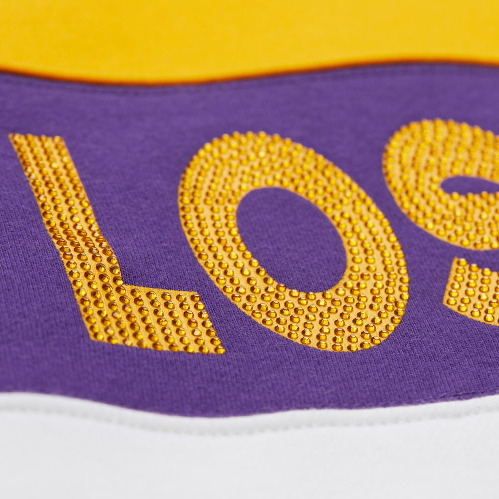 Los Angeles Lakers x DANNIJO Women's Blocked Pullover Sweatshirt Gold/Purple - NBA