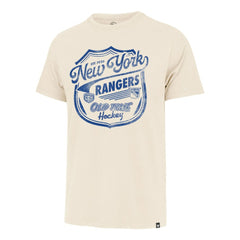 New York Rangers '47 Poke Check Franklin T-Shirt - Cream - NHL