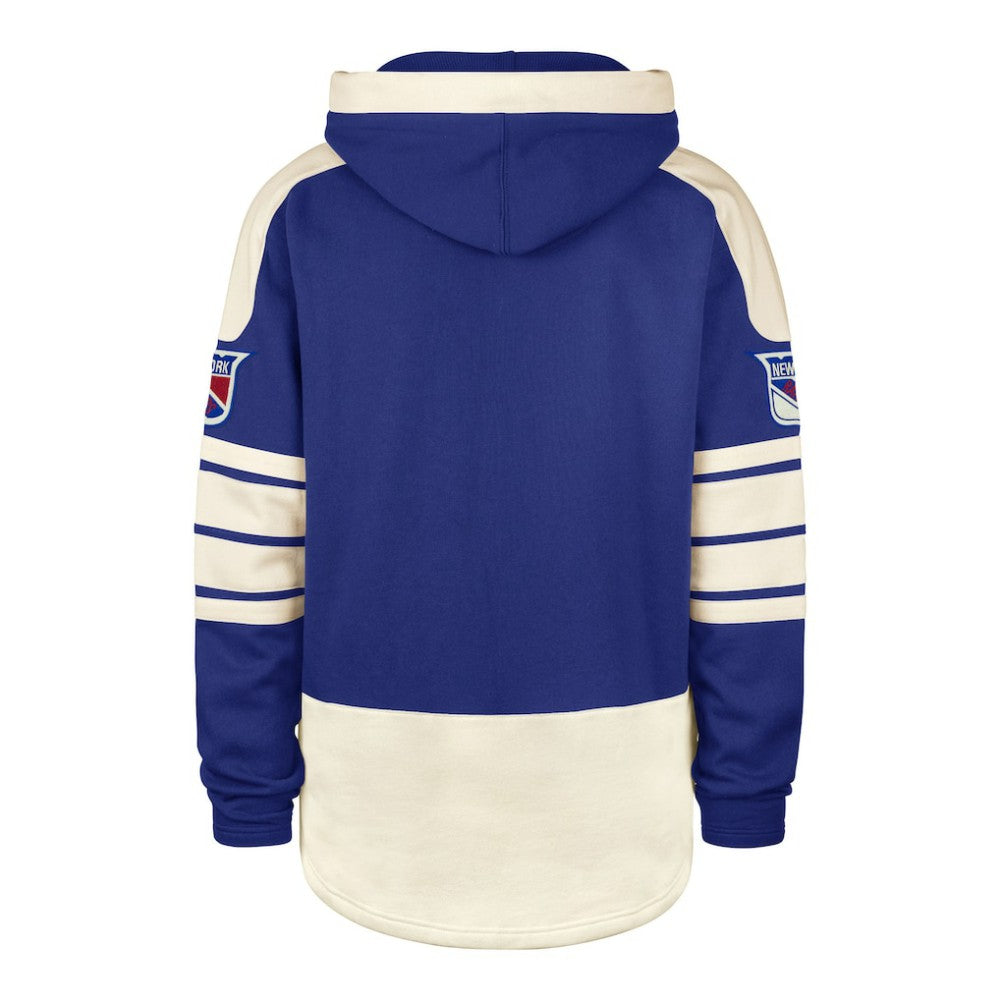 New York Rangers '47 Blue Line Heritage Lacer Pullover Hoodie - Blue - NHL