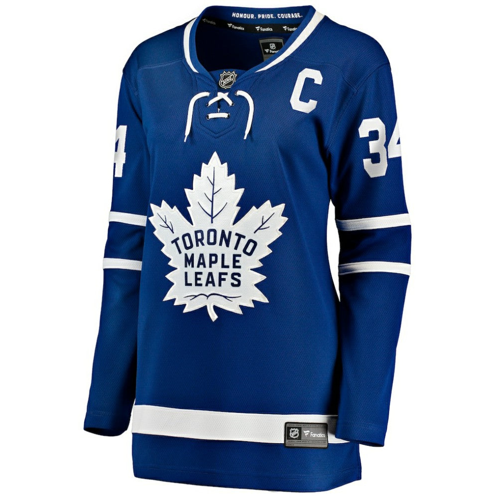 Auston Matthews Toronto Maple Leafs Fanatics Women's Captain Patch Home Breakaway Player Jersey - Blue - NHL