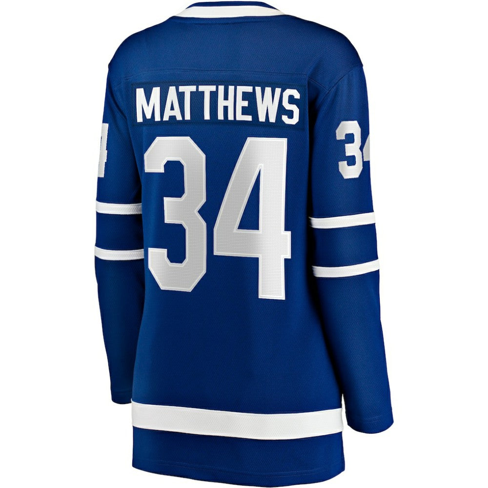 Auston Matthews Toronto Maple Leafs Fanatics Women's Captain Patch Home Breakaway Player Jersey - Blue - NHL