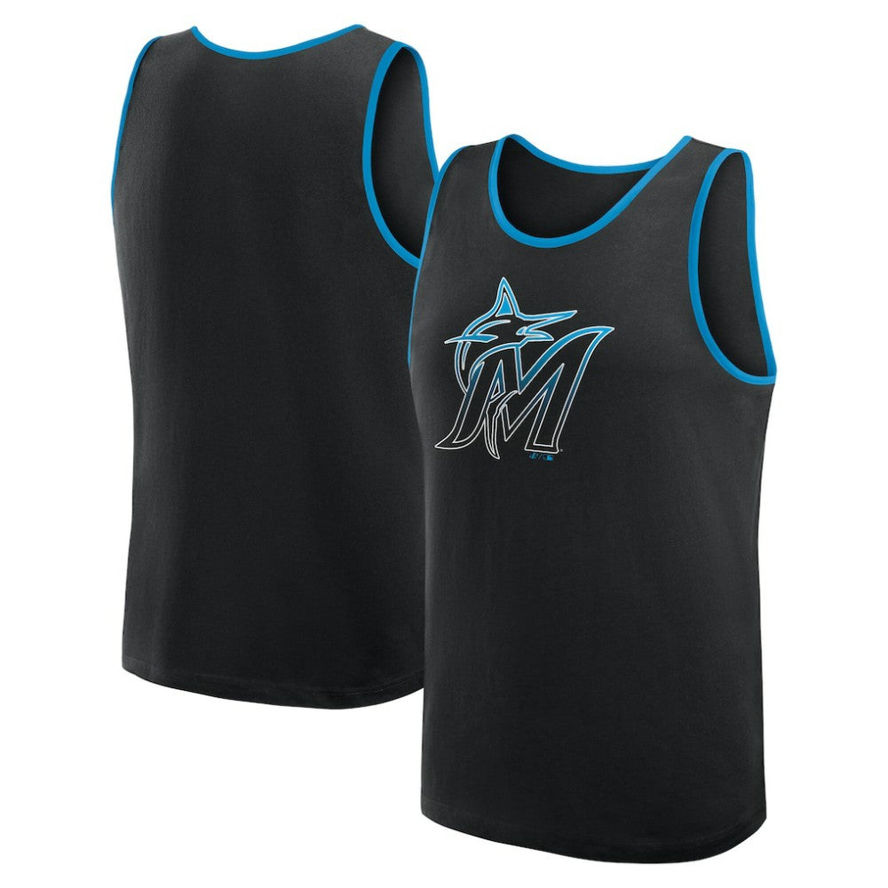 Miami Marlins Logo Athletic Unmatched Success Tank Top - MLB