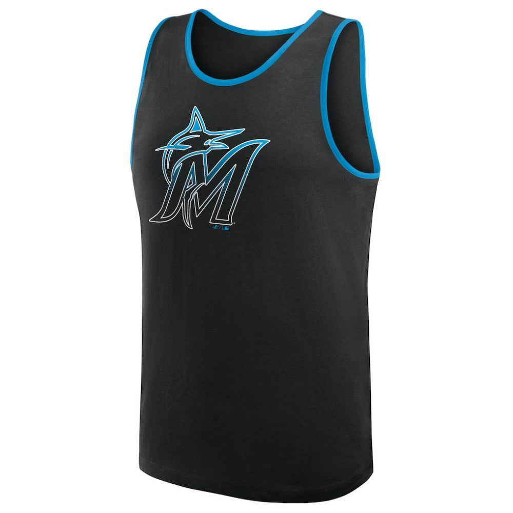 Miami Marlins Logo Athletic Unmatched Success Tank Top - MLB