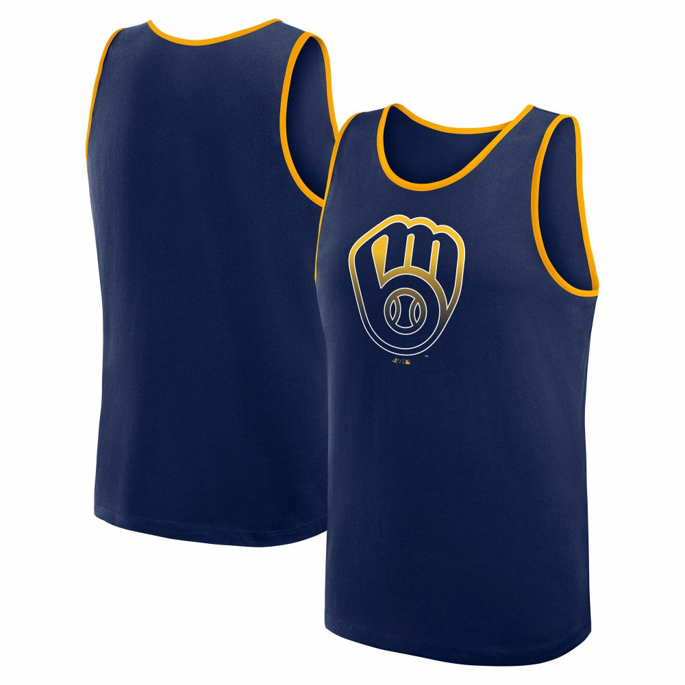 Milwaukee Brewers Logo Athletic Unmatched Success Tank Top - MLB
