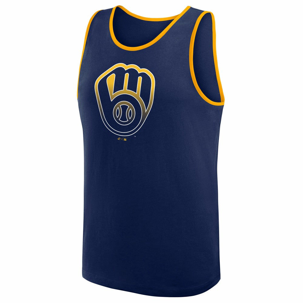 Milwaukee Brewers Logo Athletic Unmatched Success Tank Top - MLB