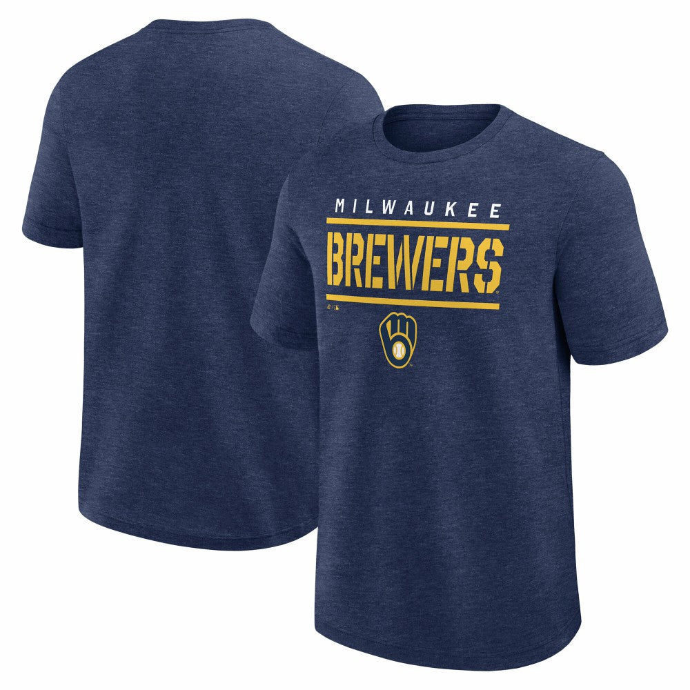 Milwaukee Brewers Logo Athletic Top Notch T-Shirt - MLB