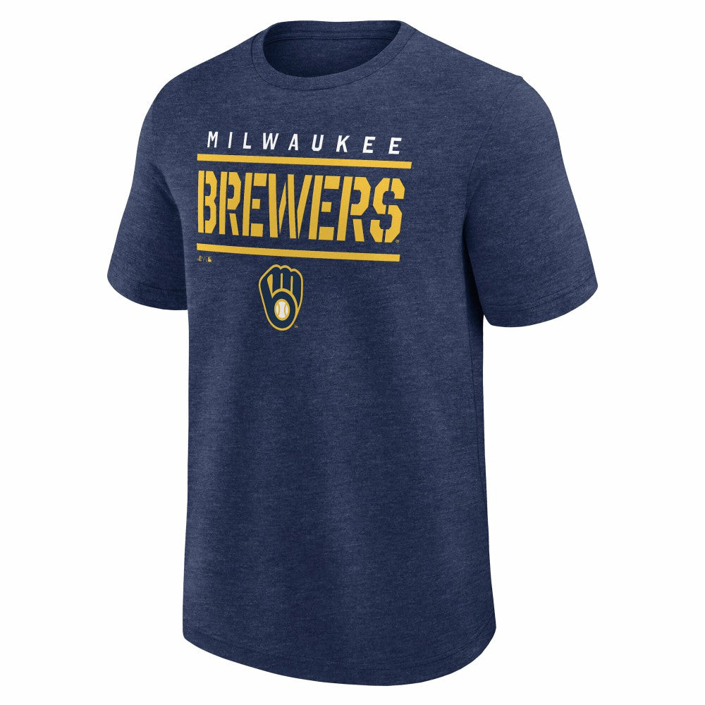 Milwaukee Brewers Logo Athletic Top Notch T-Shirt - MLB
