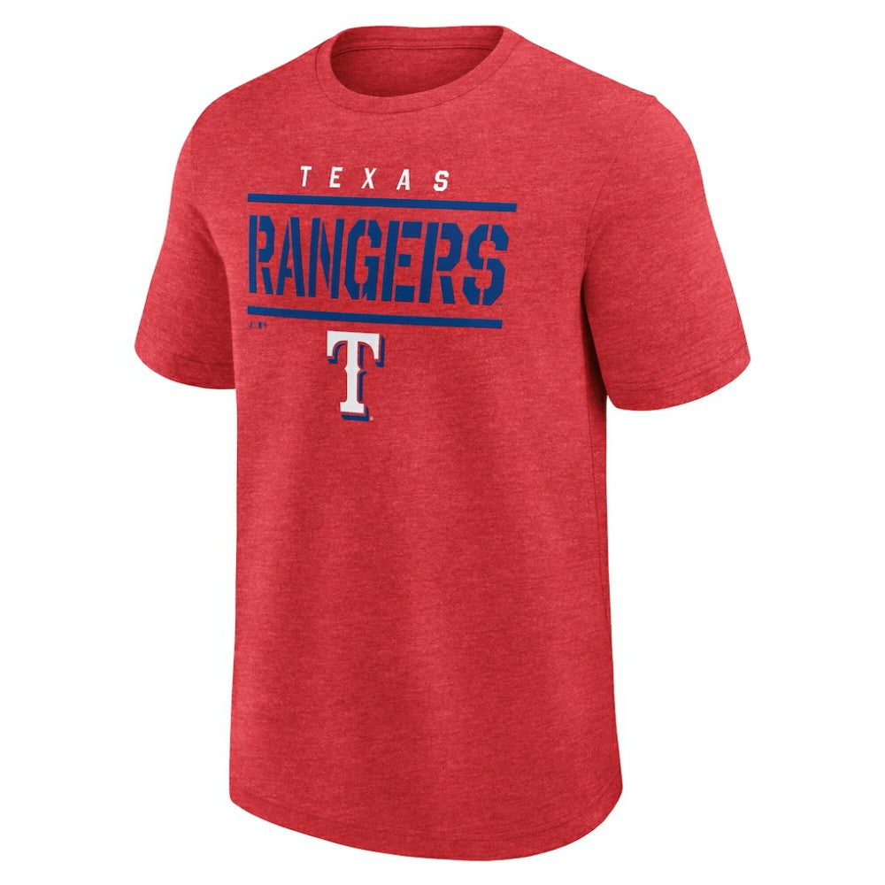 Texas Rangers Logo Athletic Top Notch T-Shirt - MLB