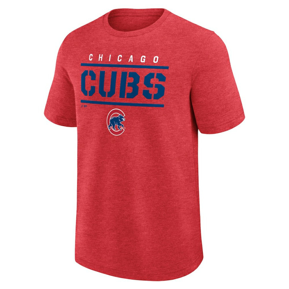 Chicago Cubs Logo Athletic Top Notch T-Shirt - MLB