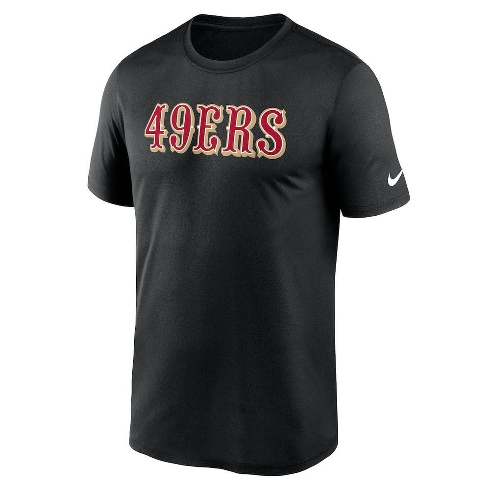 San Francisco 49ers Primetime Legend Wordmark Performance T-Shirt Black | Nike for Sale